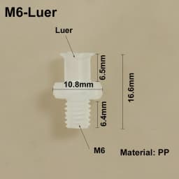 Luer Thread 1/4-28UNF Adapter PP Plastic Air Valve Pipe Dispensing Glue Subpackaging Syringe Barrel Fitting Connector
