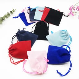 100PCS Wholesale 5*7 7*9 10*12cm Red Velvet Drawstring Bag Black Jewelry Gift Bags Christmas Pouch Cotton 3 Sizes Free Shipping