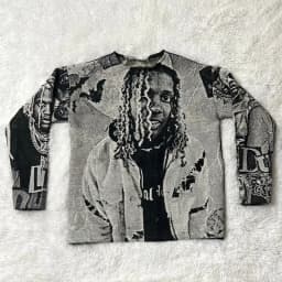 Sweatshirt Y2K Clothes American Gothic Hip Hop 3D Digital Graphics Oversized Sweatshirt Mens Womens Round Neck Long Sleeve Tops