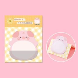 8 pcs/set,1-3-5 set Adhesive Kawaii Cartoon Animals Sticky Notes Notepad Memo Pad Stationery Sticker