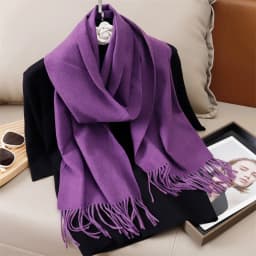 51Color Solid Women Winter Scarf Warm Thicken Cashmere Shawl Outdoor Tassels Pashmina Lady Wrap Windproof Scarves Fashion Luxury