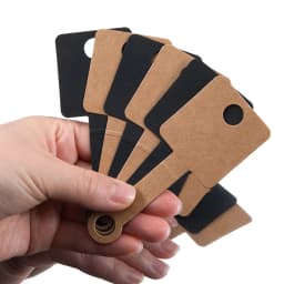 50pcs Adhesive Flodable Display Card Necklace Bracelet Hanging Price Tag for Jewelry Display&Packaging
