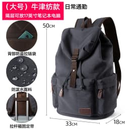 MOYYI Men Vintage Backpack Large Capacity 15.6inch Laptop Casual Bag For Commuter Travel Premium Durable Unsex Schoolbag