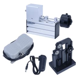 Portable Fishing Rod Winding Machine Epoxy Resin Rotating Gluing Tool Fishing Rod Building Elctric-Drive Machine + Foot Switch
