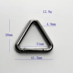 Metal Triangle Spring Gate O Ring Openable Leather Bag Handbag Belt Strap Buckle Connect Keyring Pendant Keychain Snap ClaspClip