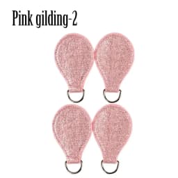 TANQU New 2 Pair 4 Pc Shiny Drop End for Obag Handle PU Drop Attachment for O Bag Obasket DIY Women Bag