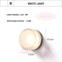 Modern Round Glass Wall Lamps LED Acrylic Corridor Aisle Lamp Minimalist Home Decor Living Room Porch Bedroom Bedside Wall Light
