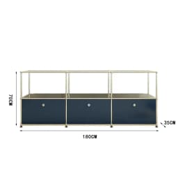 Living Room Sideboard Medieval Cabinets Storage Dining Modern Metal Stainless Steel Frame Wood Customizable Cabinet with Locker