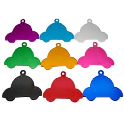 100Pcs Anodizing Aluminum Dog Tag Name Dog ID Tags for Dog Collar Personalized Pet ID Dog Name Tag Customized Engraving