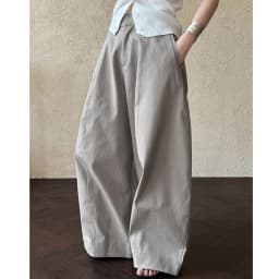 New Arrival 62% Cotton Women Big Wide Leg Pants High Waist Casual Stright Pants Female Women Clothes Trousers