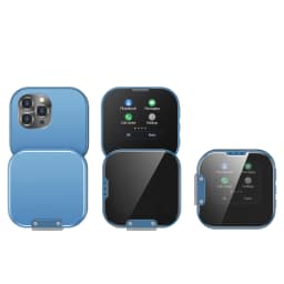 SERVO i19 Rotate Mini Touch Mobile Phone Dual SIM Standby Bluetooth Dialer MP4 Player Magic Voice 2G Small Rotating Screen Phone