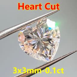 3EX Cut DJMAX 3-20mm Rare Heart Cut Moissanite Loose Stones Real D Color VVS1 Heart Shape Certified Moissanite Diamonds