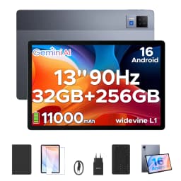 DOOGEE U13 Tablet PC Android 16 13'' FHD+ Screen 32GB RAM 256GB ROM 11000mAh Large Battery 7.5mm Ultra-thin Gemini AI Smart Pad