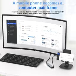 USB C Hub To 4K HDMI-Compatible USB 3.0 2.0 Type C PD Charging Dock for MacBook IPad Samsung S10 Dex TV Mouse Keyboard U Disk