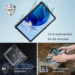 OUKITEL RT7 TITAN 4G Rugged Tablet 32000mAh Battery 24GB+256GB Dimensity 7050 Octa Core IP68/IP69K Waterproof 48MP Night Vision