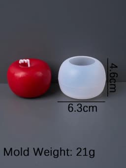 Simulation Apple Candle Silicone Mold DIY Handmade Aromath Soap Plaster Resin Craft Casting Molds Home Christmas Decor Supplies