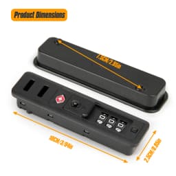 1/2Pcs Luggage Lock Embedded Luggage Combination Locks Suitcase Replacement Password Lock for Travel 3 Digit Self-Setting Lock