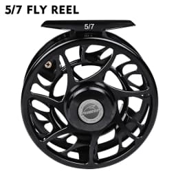 PROBEROS 3+1BB Fly Fishing Wheel 3/4-5/6-7/8 WT Fly Fishing Reel Aluminum Fly Reel CNC Machine Cut Large Arbor Die Casting