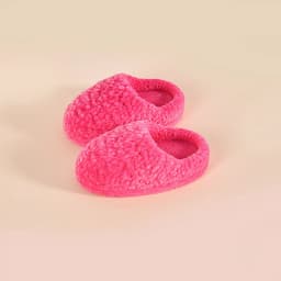 1Pair 1:6 Dollhouse Miniature Slippers Simulation Flocking Slippers Home Model Decor Toy Doll House Accessories