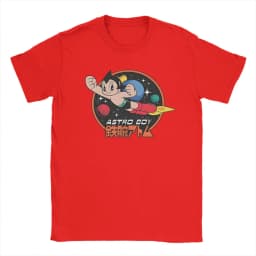 Astro Boy T-Shirts Men Vintage Cotton Tee Shirt Crew Neck Short Sleeve T Shirt Gift Idea Clothes