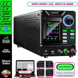 KUAIQU RS232/USB High Power Adjustable LAB Power Supply 1000V 800V 400V 300V 600V 30V 5A 10A Memory Storage,Output,Software PC