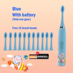 Children's Electric Toothbrush Cartoon Kids With Replacement Head Ultrasonic IPX7 Waterproof Rechargeable Sonic Toothbrush