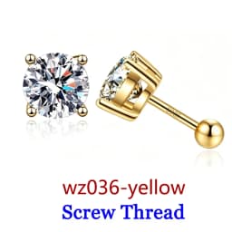 Premium 0.5-2ct Moissanite Diamond Stud Earrings for Women Orginal 925 Sterling Silver Screw Back Women Moissanite Earring 2026