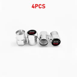 4Pcs For Audi Sports A4 B5 B6 B9 A1 A3 8L A6 C5 C7 Q3 Q5 Q7 Car Tire Tyre Valve Dust Caps Stem Covers Car Wheel Air Valve Cover