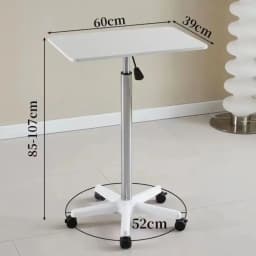 Wooden Portable Small Desk Stable Standing Workstation Height-Adjustable Bedside Desk Durable Laptop Table