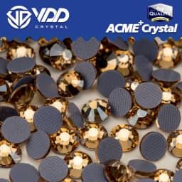 VDD Multi-color ACME+Series Top Quality Glass Hot-Fix Rhinestones Crystal AB Flatback Glitter Strass Stones For Fabric Garment