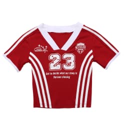 Girls Jazz Dance Performance Outfit Red Pants Set Children's Street Dance Show Costume Trendy Girls' Clothing Stage Performance