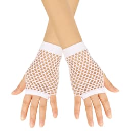 1pair Womens Short Fishnet Net Gloves Fingerless Mesh Gloves Punk Rock Fancy Night Club Party Arm Warmer Gloves Sexy Gloves