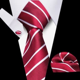 Men Business Tie Set Classic Plaid Dot Necktie Cufflinks Stripe Handkerchief For Wedding High Quality Formal Gravata Accessories