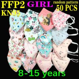 KN95 Kid Mask 3-8 8-15 Years Old 5 Layers Cartoons FFP2 Masque Boys Girls Children Mascarillas CE Face Mask FPP2 Protective