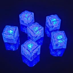 1Pc Colorful LED Ice Cubes Light Waterproof Ice Cube Atmosphere Light Birthday Gift Party Bar Wine Glass Decor Baby Bath Toys
