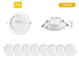 10PCS LED Downlight Recessed Ceiling Lamp 5W 7W 9W 12W 20W AC220V Cold White Spotlight LED Lights for Kitchen Living Room