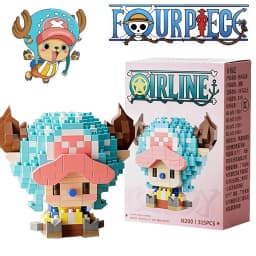 Hot Sun God Nika Luffy Micro Building Block Chopper Ace Buggy 3D Anime Model Assembly Mini Bricks Figure Toys For Gift