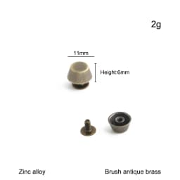 20/50/100PCS 8-15mm Metal Screwback Rivet Studs For Leather Craft Luggage Handbag Purse Bottom Protective Feet Nails Accessories