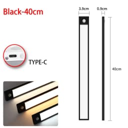 LED Night Light Motion Sensor Light Wireless USB led Cabinet Night Wardrobe Lamp For Kitchen Cabinet Bedroom Wardrobe Sensor LED