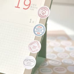 1 Sheets Retro Diary Decoration Sticker Stationery Morandi Postmark Dot Sticker DIY Journal Planner