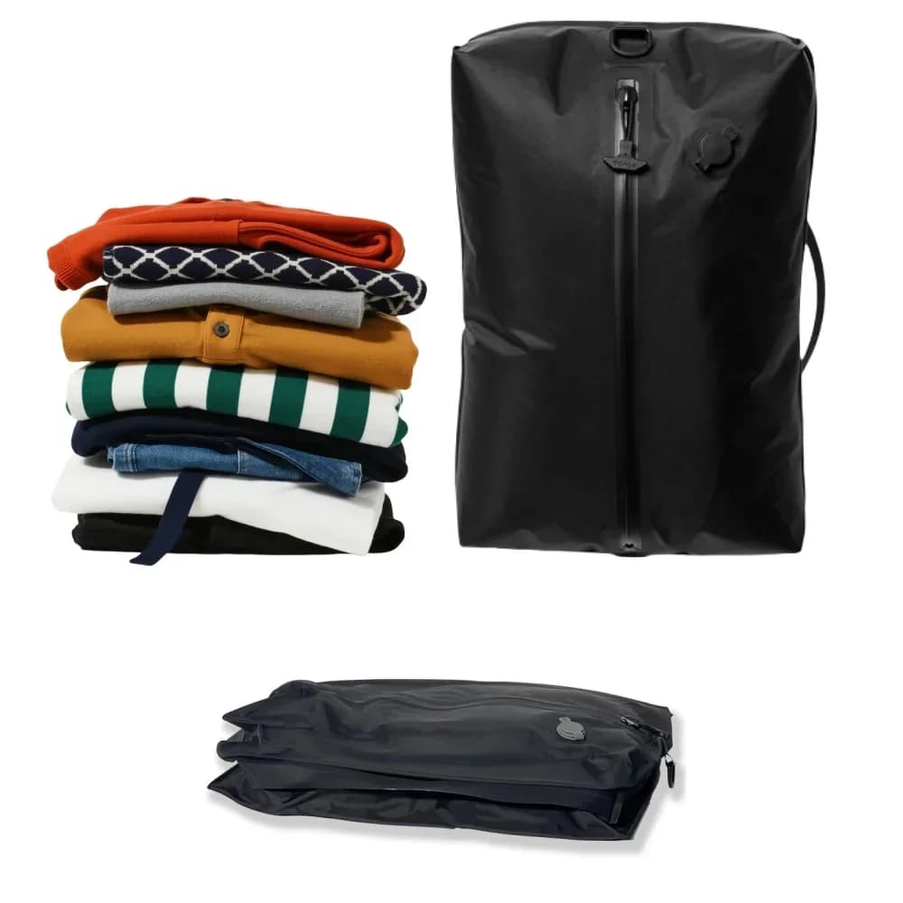 Vacuum Storage Bags for Travel, IP67 Waterproof Compression Packing Cubes 17L 34L Space Saver Suitcase Organizer for Clothes Bag