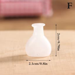 24 Styles 1/12 Miniature Dollhouse Glass Vase Mini Flower Vase for Doll House Decoration Accessories