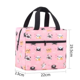 Cute Leakproof Lunch Bag Insulated Large Capacity Cooler Lunch Bag Reusable Thickened Insulated Lunch Box Students