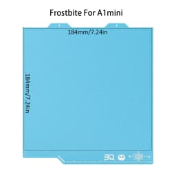BIQU Panda Build Plate CryoGrip Pro Glacier/Frostbite Spring Steel 2-Sided Textured for BambuLab P1P P1S P2S A1 X1 3D Printer