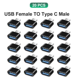 NNBILI Type C to USB Adapter 3.0 USB-C 3.1Male OTG A Female Data Connector For MacBook Pro iPad Mini 6/Pro MacBook Air C Devices