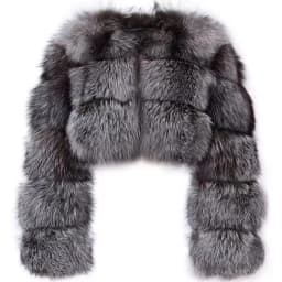 Women Faux Fox Fur Coat Solid Short Jacket V Neck Solid Long Sleeve Thick Warm Fur Office Lady Elegant Casual 2026 Autumn Winter