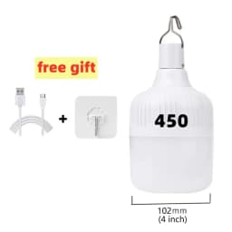 Outdoor USB Rechargeable LED Portable Lantern Night Lights Lamp Bulbs High Brightness Emergency Light Hook Up Camping Fishing