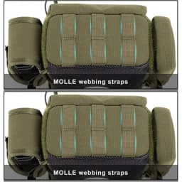 Portable Nylon Binocular Harness Chest Pack Bag Hunting Hiking Multi-Pocket Foldable Night Vision Goggles Front Pouch bag Bolsos