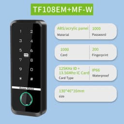 Fingerprint Access Control System IP66 Waterproof Biometrics Outdoor RFID Keypad Reader Touch Panel Wiegand 26 34 for Home Door