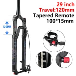 Bicycle Fork 26 27.5 29 Inch MTB Air Damping Shock Absorption Boost Barrel Shaft 100/110mm Disc Brake Magnesium Alloy Front Fork